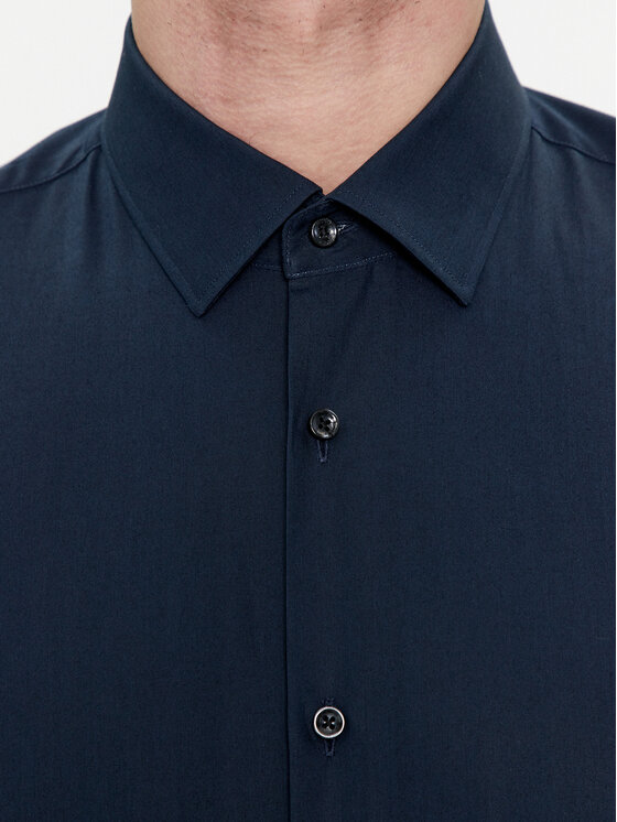 HUGO Hugo Košile Koey 50513889 Tmavomodrá Slim Fit