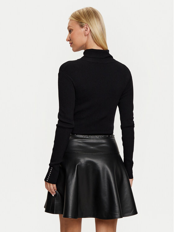 Morgan Morgan Sukienka dzianinowa 242-RPEPPER Czarny Slim Fit