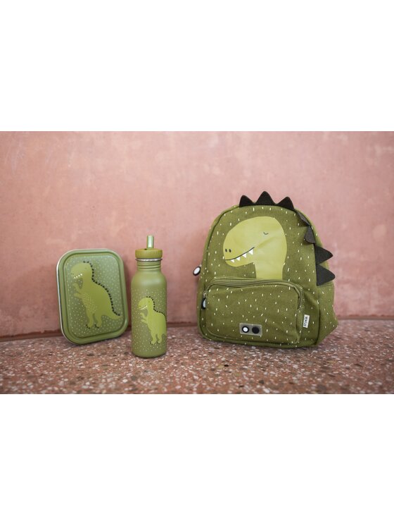 Trixie Baby Trixie Baby Lunchbox Duży stalowy lunch box - Dinozaur Zielony