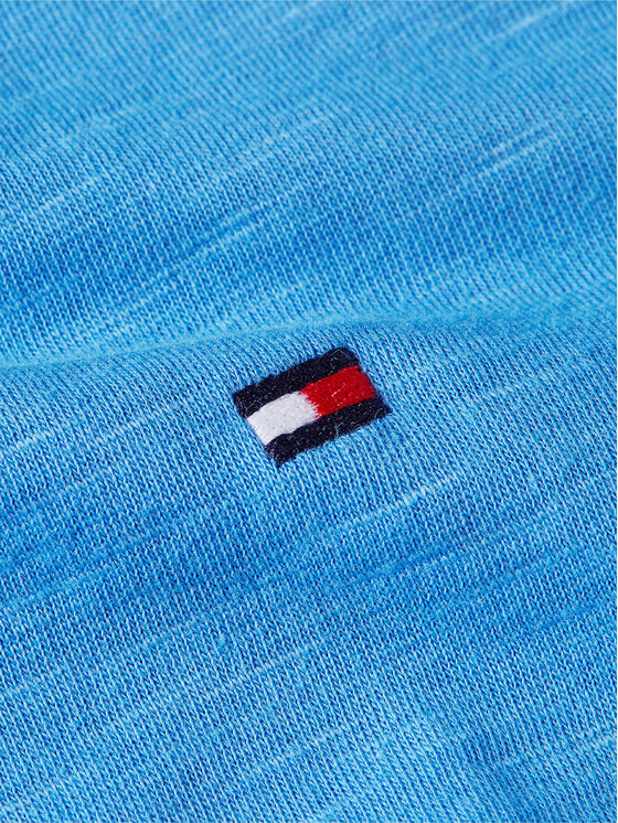 Tommy Hilfiger Tommy Hilfiger Majica 1985 WW0WW37857 Modra Slim Fit