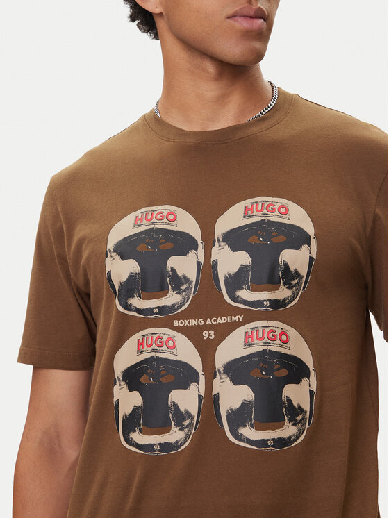 HUGO HUGO T-shirt Diboxer 50542560 Smeđa Regular Fit