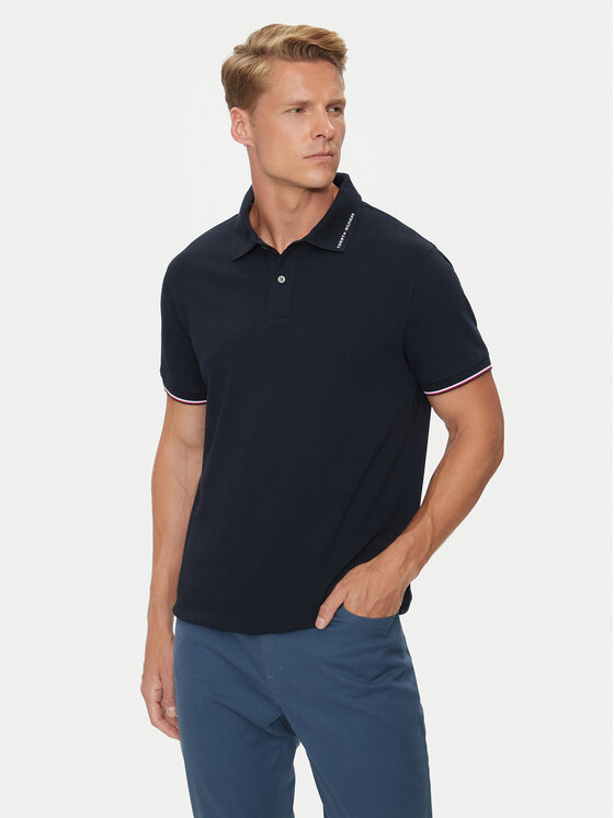 Tommy Hilfiger Polo Flag MW0MW35605 Tumši zils Regular Fit