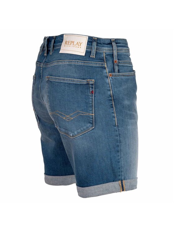REPLAY REPLAY Szorty materiałowe 28638 Niebieski Slim Fit