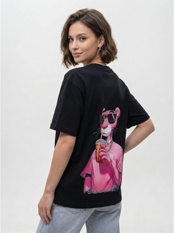 Jigga Wear Jigga Wear T-Shirt Luźna 131667 Czarny Oversize