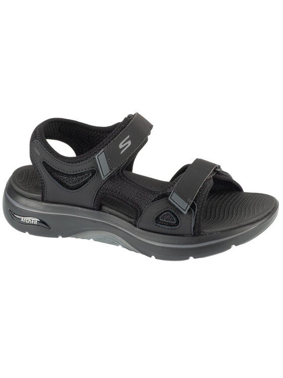 Skechers Skechers Sandali Skechers Go Walk Arch Fit 2.0 Sandal - Capistrano Nero