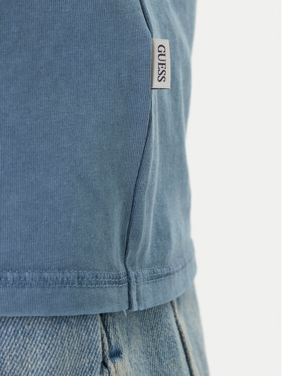 Guess Jeans Guess Jeans Tank top M6GPB2 K8FQ4 Modrá Regular Fit