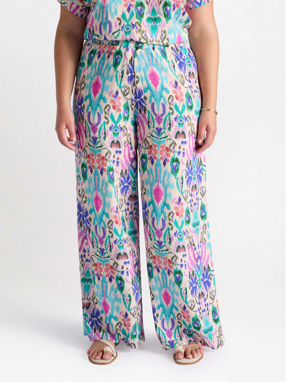 Fiorella Rubino Fiorella Rubino Pantaloni di tessuto P091L002247N0S1 Turchese Regular Fit