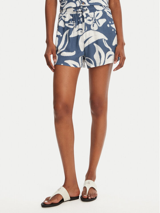 Banana Moon Banana Moon Szövet rövidnadrág William Floreal MHX74 Kék Loose Fit