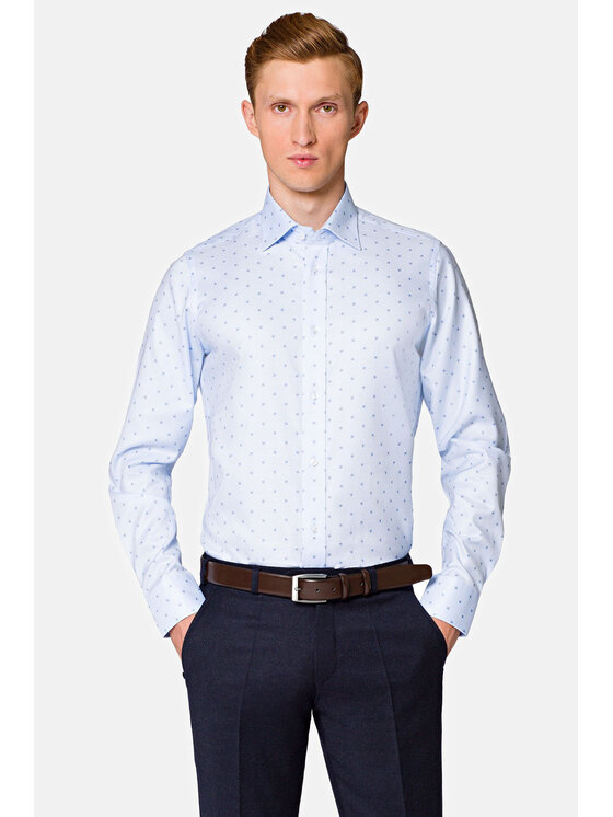 Lancerto Lancerto Koszula Nina KO073219000014 Błękitny Slim Fit