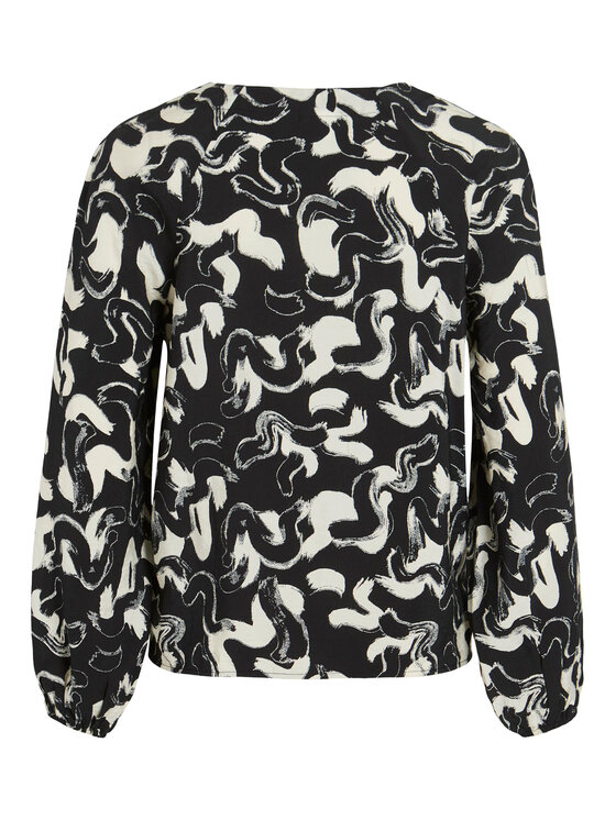 Vila Vila Bluza 14088841 Črna Regular Fit