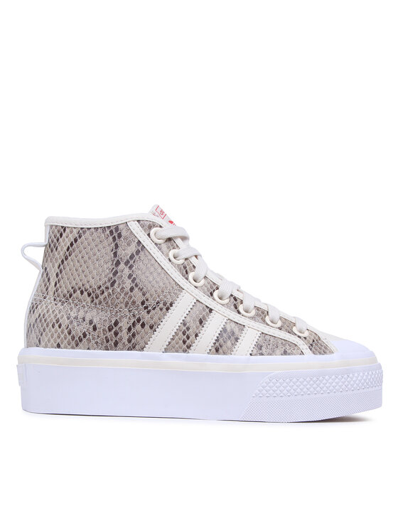 adidas Plátenky Nizza Platform Mid Shoes HQ1981 Béžová