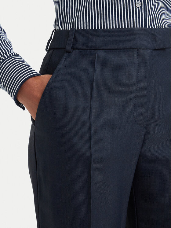 BOSS BOSS Bavlnené nohavice Talia5 50564488 Tmavomodrá Regular Fit