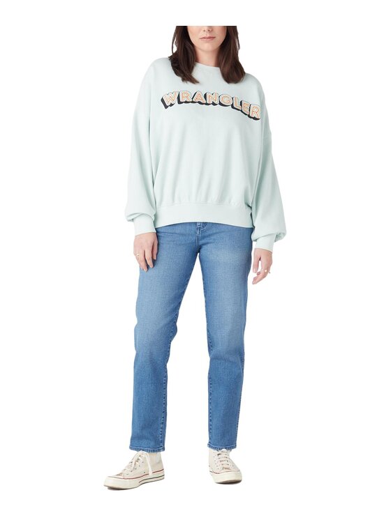 Wrangler Wrangler Jeansy W246HN42M Niebieski Mom Fit