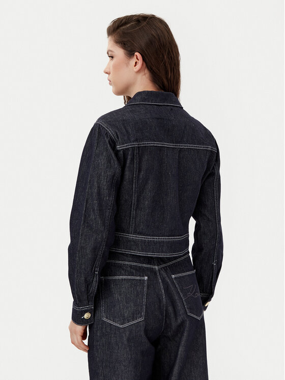 KARL LAGERFELD KARL LAGERFELD Geacă de blugi A1W14048 Bleumarin Regular Fit