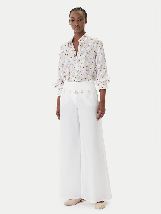 Marella Marella Ing Salve 2613111141 Fehér Relaxed Fit