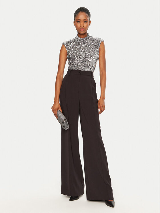 BARDOT BARDOT Bodi 59669TB Srebrna Slim Fit