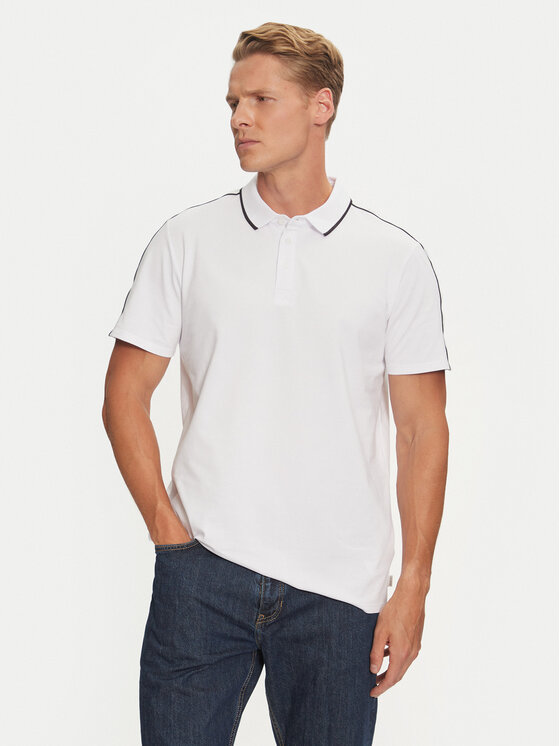 Guess Guess Pólóing M4YP40 KARS0 Fehér Regular Fit