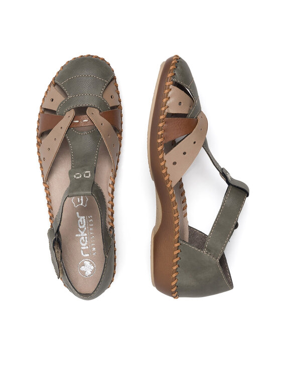 Rieker Rieker Sandalen M1655-54 Grün