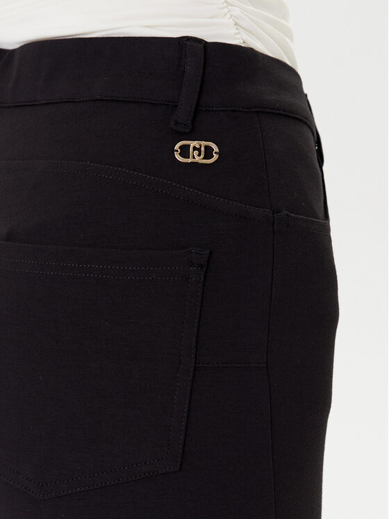 Liu Jo Liu Jo Παντελόνι υφασμάτινο TF5129 JS182 Μαύρο Slim Fit