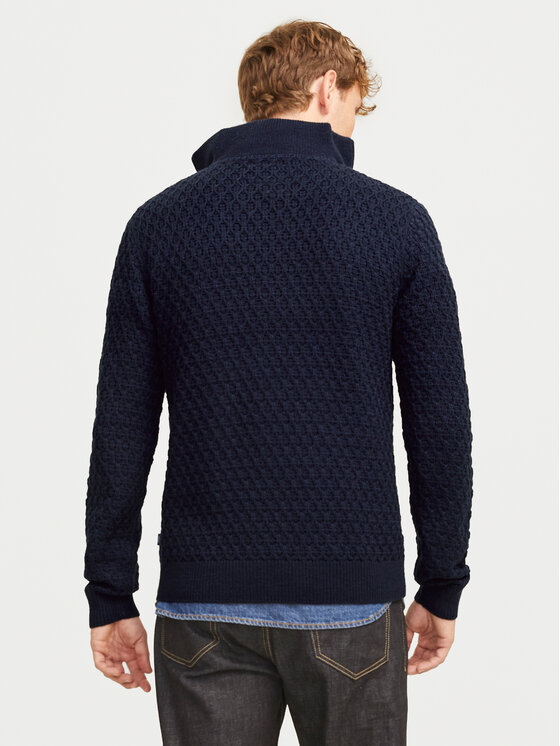 Jack & Jones Jack & Jones Sweter Blunorth 12261780 Granatowy Regular Fit
