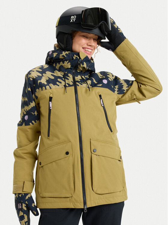 Roxy Roxy Snowboardová bunda Stated ERJTJ03515 Béžová Tailored Long Fit