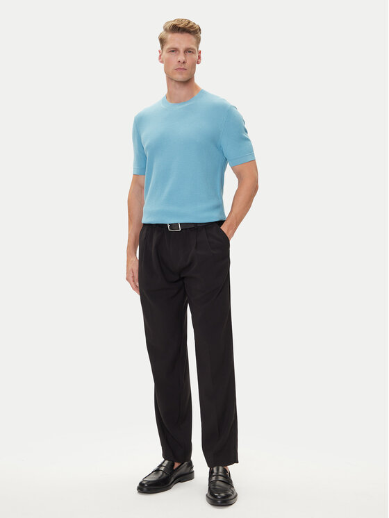 BOSS BOSS Tričko H-Ianni 50543161 Modrá Regular Fit