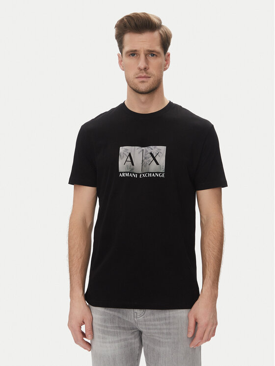 Férfi Póló Armani Exchange, Méret: L, Fekete, XM000555 AF10358 UC001