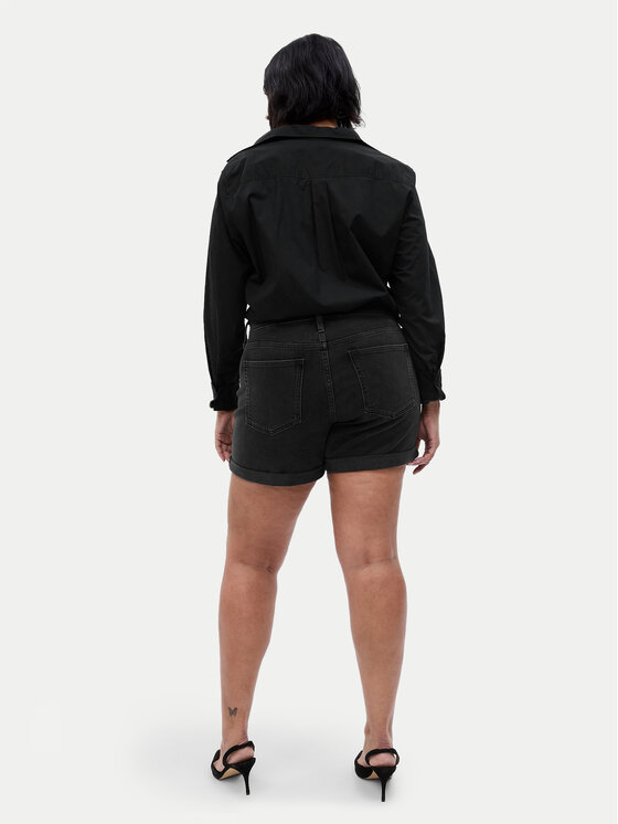 Gap Gap Pantaloni scurți de blugi 570596-03 Negru Regular Fit