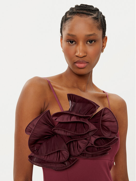 Rinascimento Rinascimento Rochie cocktail CFC0121697003 Vișiniu Regular Fit