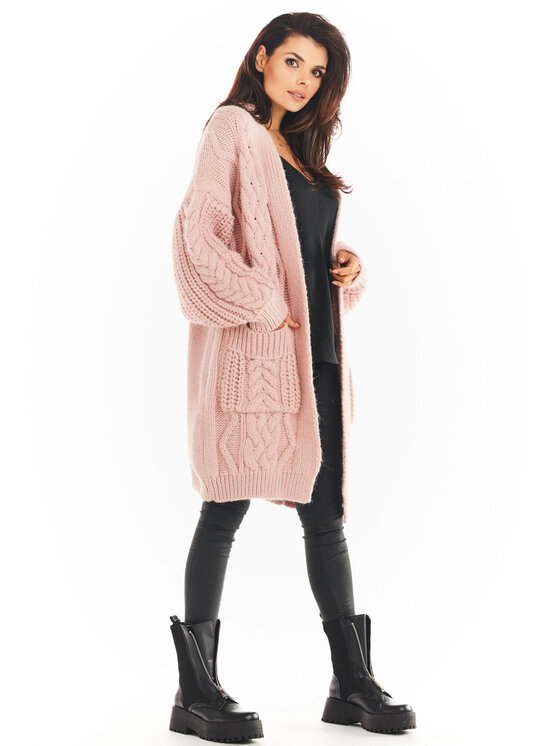 Awama Awama Maglione A393 Rosa Basic Fit