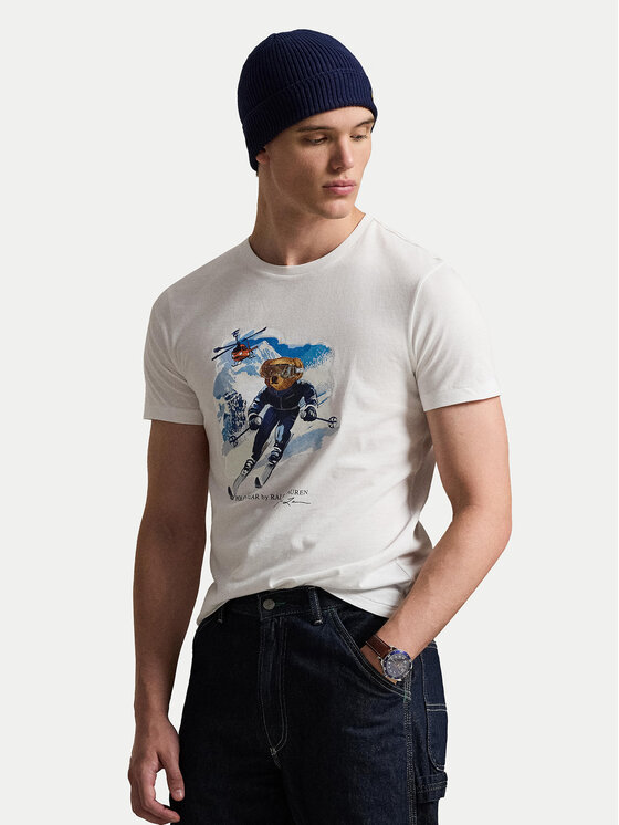 Polo Ralph Lauren Polo Ralph Lauren Tricou 710P07343001 Alb Regular Fit