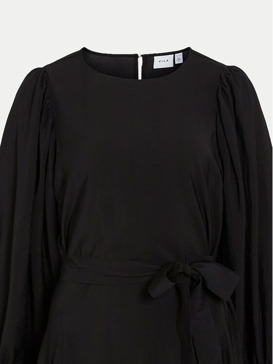 Vila Vila Coctailkleid Guaca 14102571 Schwarz Regular Fit