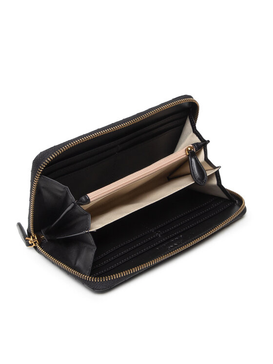 PINKO PINKO Портфейл Ryder Wallet Zip Around L V Quil PE 22 PLTT 1P22P2 Y7SQ Черен