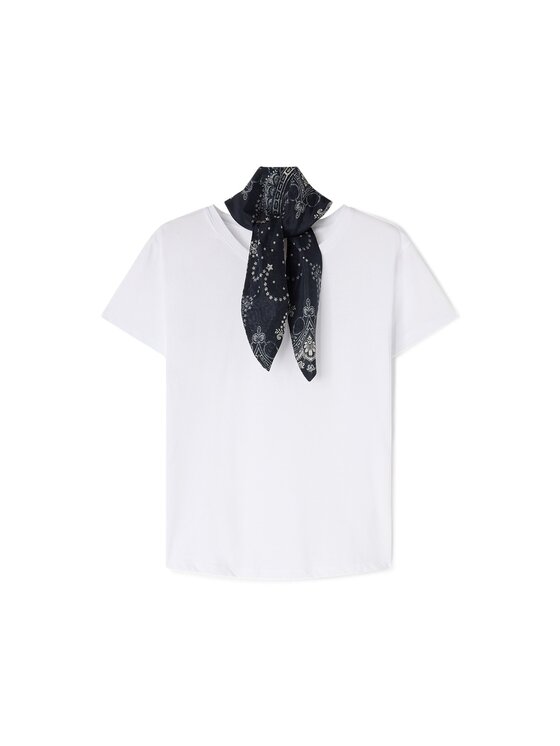 Motivi Motivi T-Shirt G083W003861N011 Biały Regular Fit