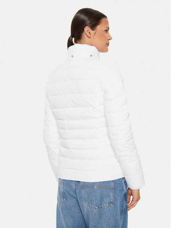 Tommy Jeans Tommy Jeans Geacă de iarnă Basic DW0DW18311 Alb Slim Fit