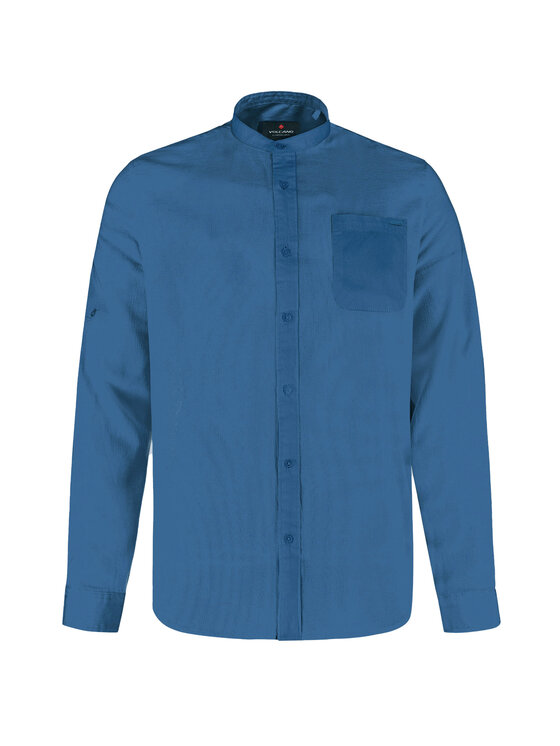 Volcano Volcano Koszula K-BASTO Szary Regular Fit