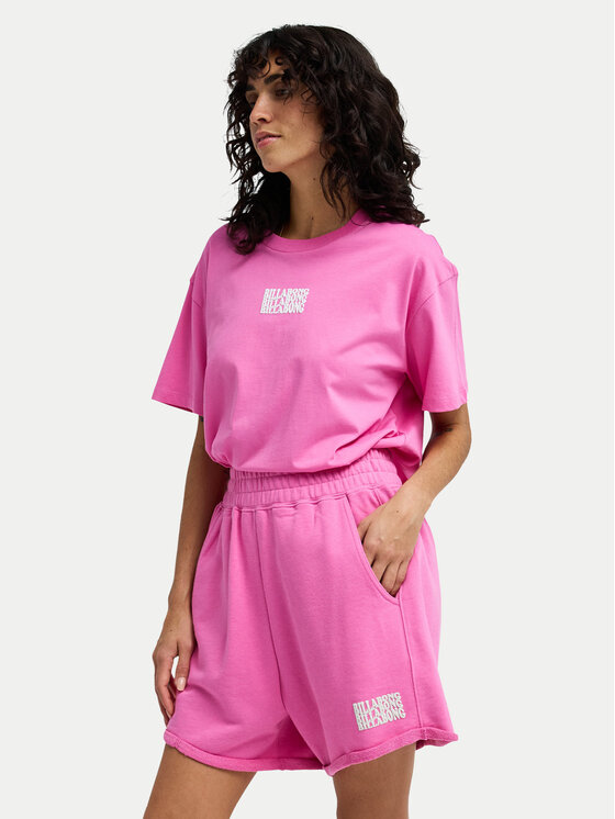 Billabong Billabong Pantaloni scurți sport So Typical EBJFB03004 Roz Loose Fit
