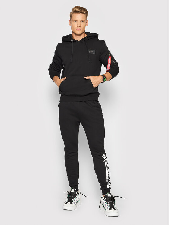 Alpha Industries Alpha Industries Felpa Back Print 178318 Nero Regular Fit