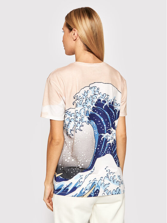T-shirt Unisex Kangawa Wave Multicolore Regular