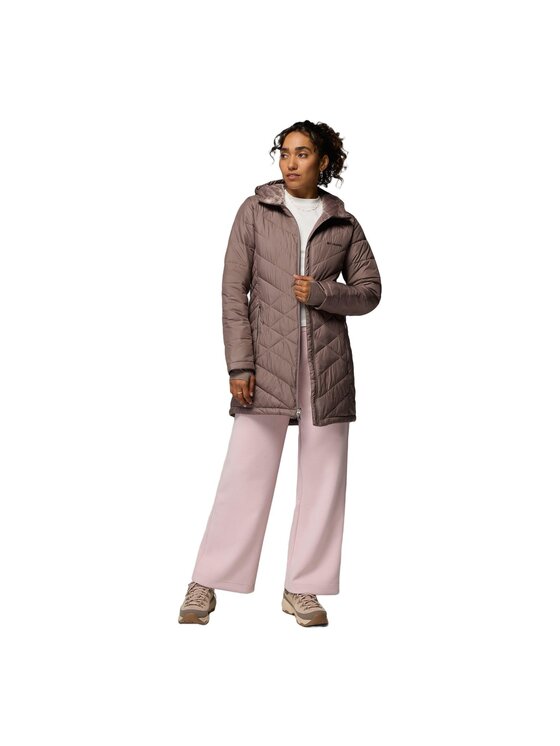 Columbia Columbia Kurtka zimowa Heavenly Long Hooded Jacket 1738161254 Brązowy Regular Fit