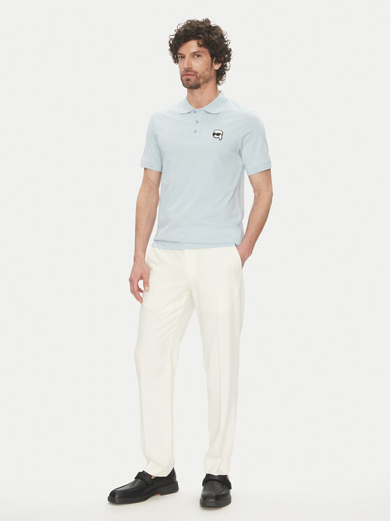 KARL LAGERFELD KARL LAGERFELD Polo 745710 552224 Svijetloplava Regular Fit