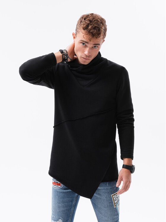 Ombre Ombre Mikina B1366 Černá Regular Fit