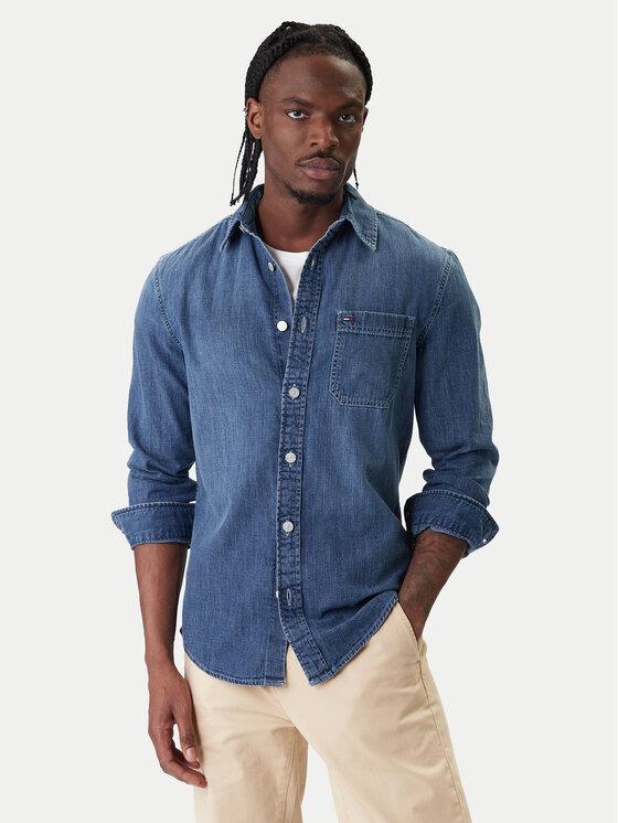 Tommy Jeans Tommy Jeans Košeľa DM0DM22303 Modrá Regular Fit
