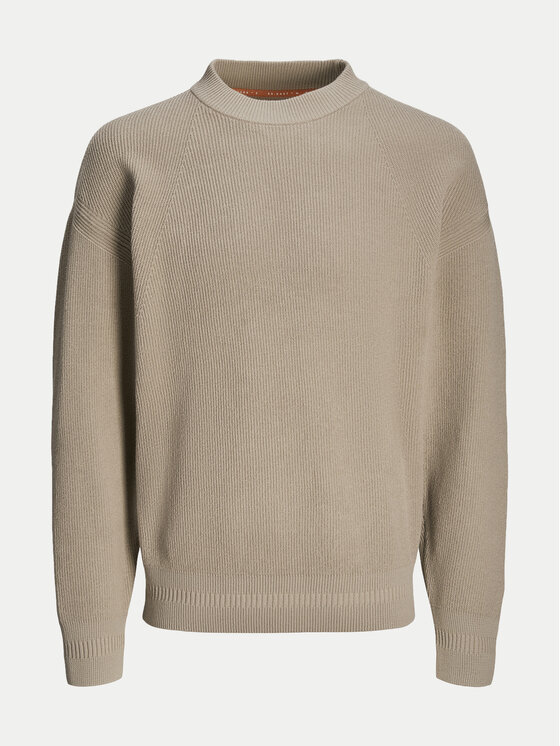 Jack&Jones Jack&Jones Sweter 12260041 Beżowy Relaxed Fit