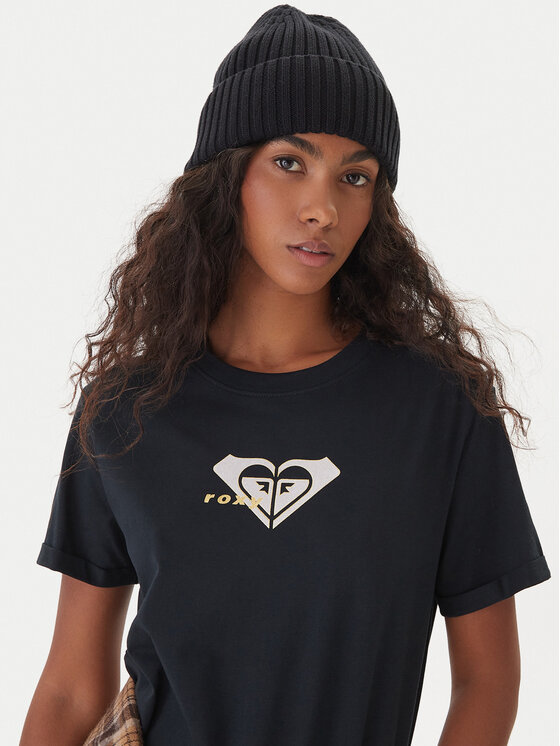 Roxy Roxy T-Shirt Oceanregular ERJZT06078 Μαύρο Regular Fit