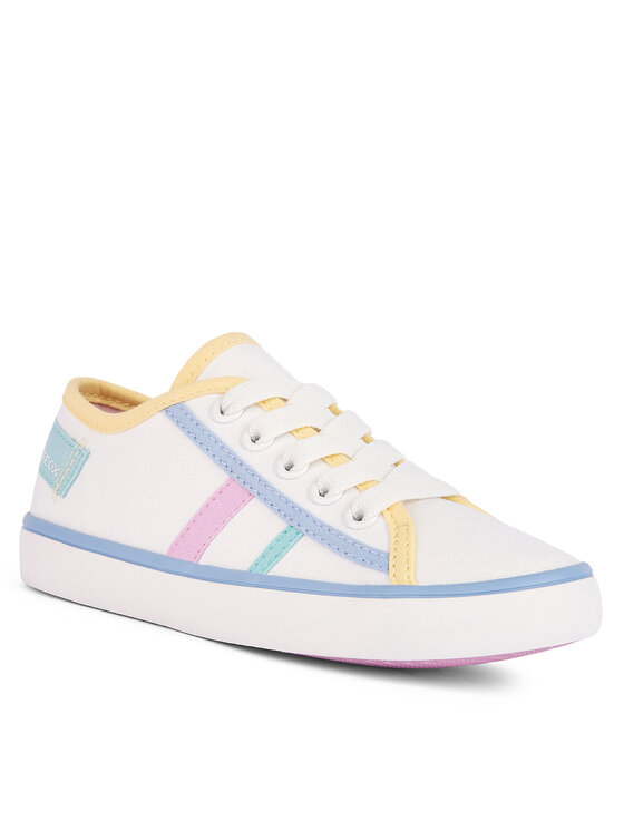 Geox Geox Tenisky J Gisli Girl J454NF 00010 C1372 S Biela