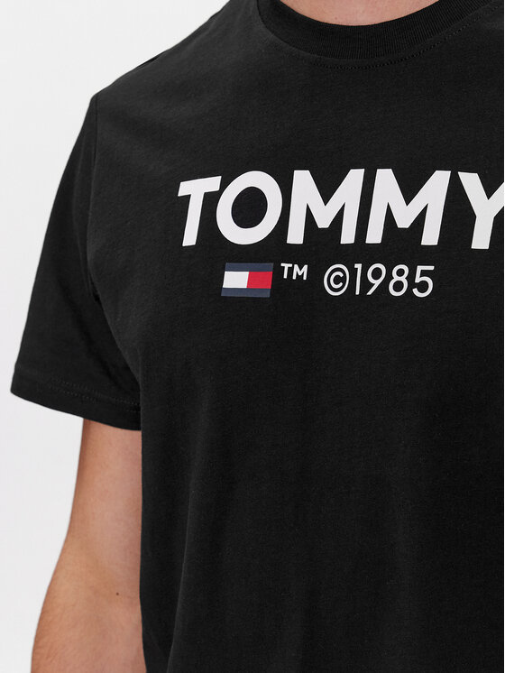 Tommy Jeans Tommy Jeans T-Shirt Essential DM0DM18264 Czarny Slim Fit