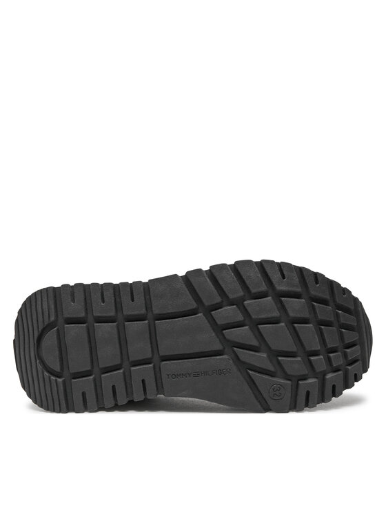 Tommy Hilfiger Tommy Hilfiger Sneakersy Low Cut Lace-Up Sneaker T3A9-33548-1695 M Czarny