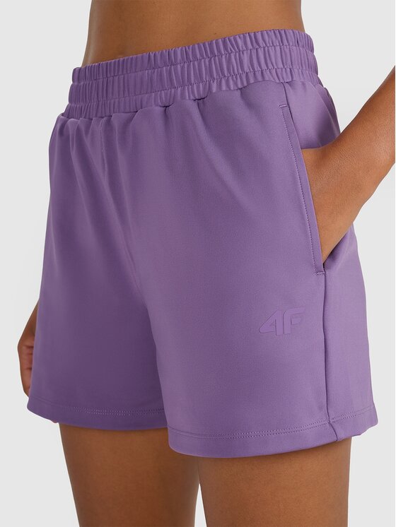 4F 4F Pantaloncini sportivi 4FWAW25TFSHF1038-53S Verde Regular Fit