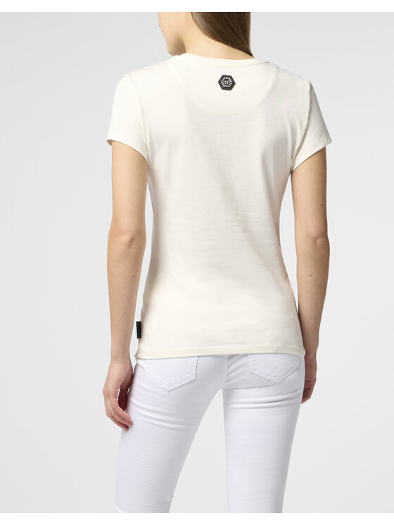 PHILIPP PLEIN PHILIPP PLEIN T-Shirt 26533 Biały Skin Tight Fit